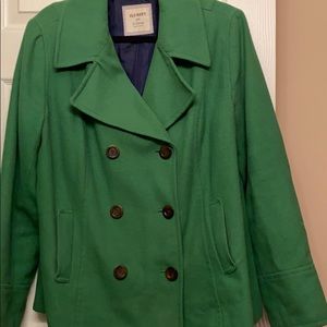 Bright Lime Green Peacoat
